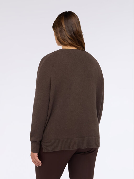 Fiorella Rubino Fiorella Rubino Maglione M029E002015N022 Marrone Boxy Fit