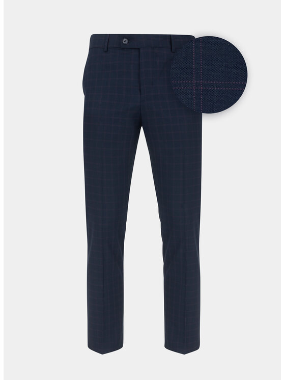 Pako Lorente Pako Lorente Spodnie garniturowe P22SF-6G-013 Granatowy Slim Fit