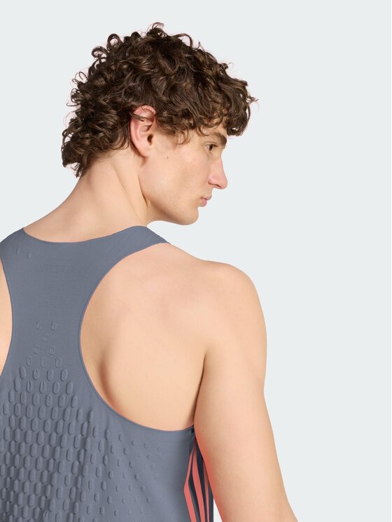 adidas adidas Tank top 168808 Szary Slim Fit