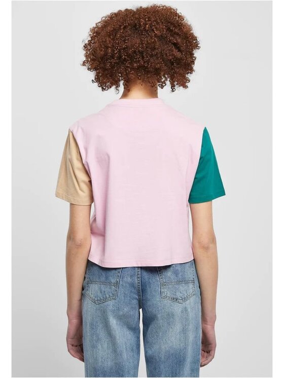 Karl Kani Karl Kani T-Shirt SERIF CROP BLOCK TEE Kolorowy Regular Fit