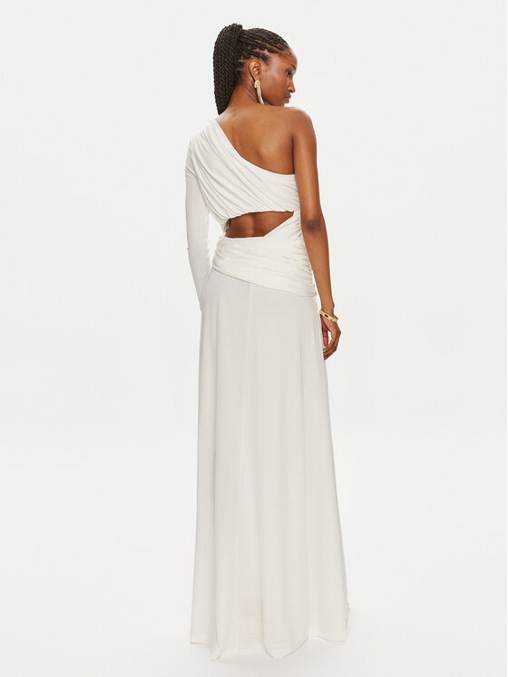 TWINSET TWINSET Večernja haljina 241TP2740 Bijela Slim Fit