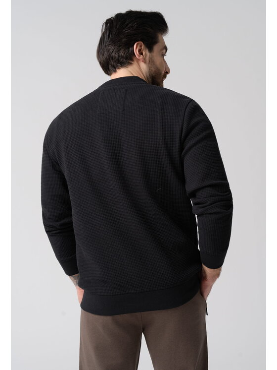 Volcano Volcano Bluza B-GLEN Czarny Regular Fit