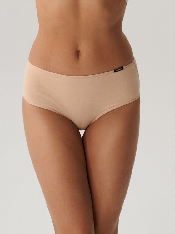 Atlantic Atlantic Figi klasyczne folded elastic classic Beżowy