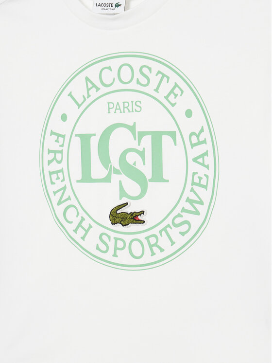 Lacoste Lacoste T-shirt TJ2463 Bijela Regular Fit