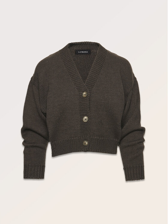 La Mania La Mania Sweter NATIE Brązowy Classic Fit