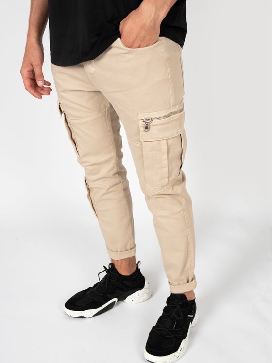 Xagon Xagon Pantaloni di tessuto P24032CR4034 Beige Slim Fit