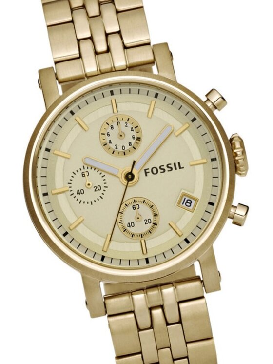 Fossil Fossil Zegarek ES2197 Złoty