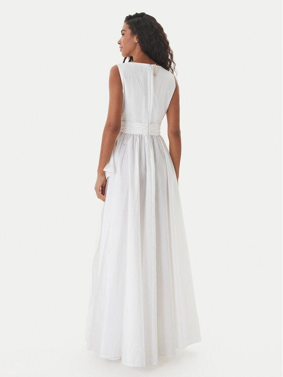 Fracomina Fracomina Abendkleid FQ26SD3009W83101 Weiß Regular Fit