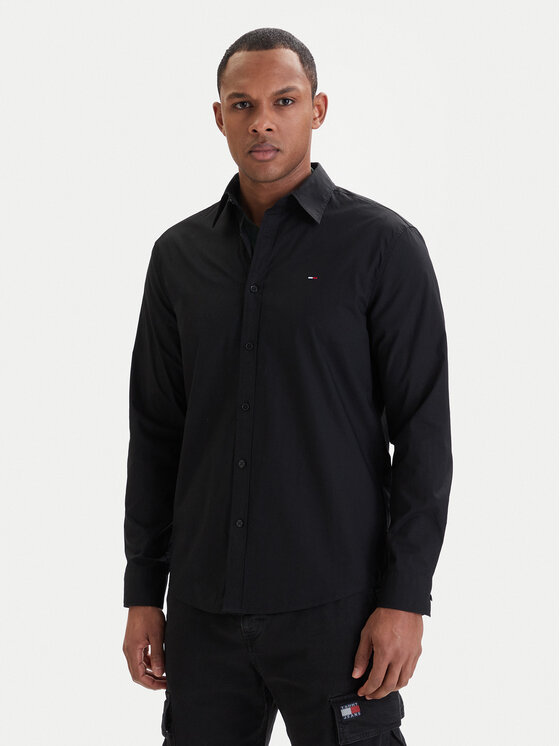 Tommy Jeans Tommy Jeans Cămașă DM0DM22026 Negru Regular Fit