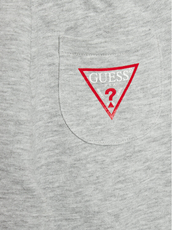Guess Guess Spodnie dresowe N93Q17 KAUG0 Szary Relaxed Fit