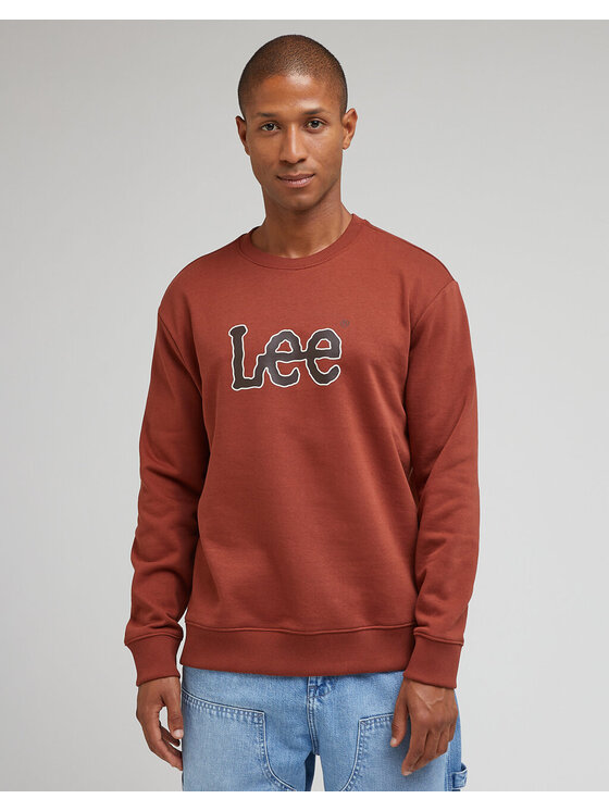 Lee Lee Felpa CORE Marrone Regular Fit