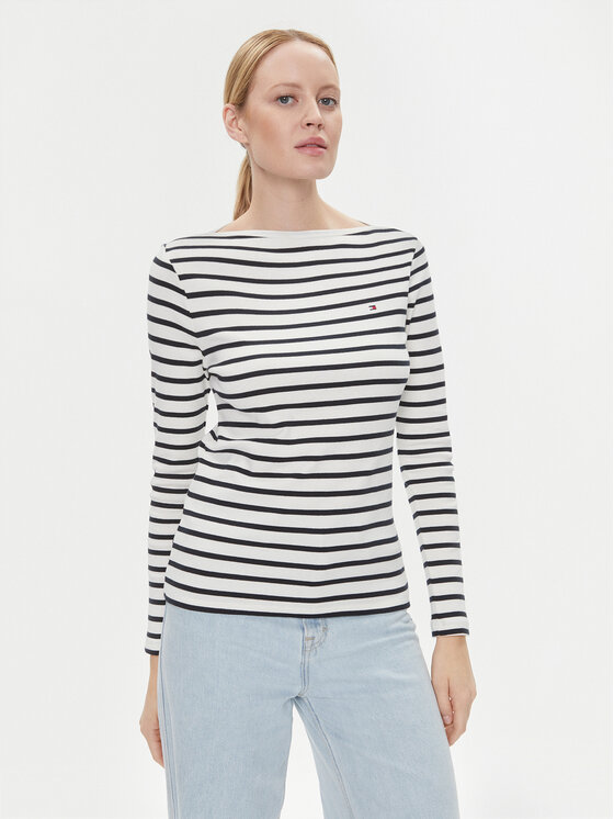 Tommy Hilfiger Tommy Hilfiger Блуза Cody WW0WW40829 Екрю Slim Fit