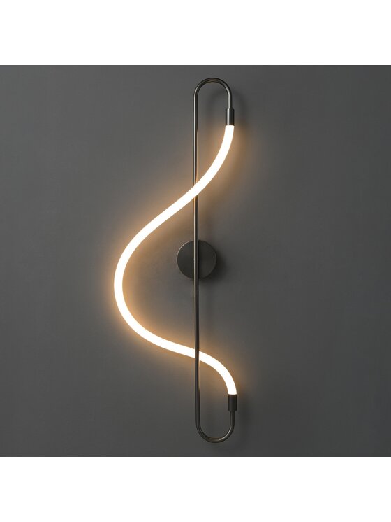 MIAhome MIAhome Kinkiet Lampa ścienna ESSA czarna 90 cm Czarny