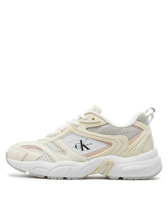 Calvin Klein Jeans Calvin Klein Jeans Tossud Retro Tennis Low Lace Mh Ml Met YW0YW01373 Valge