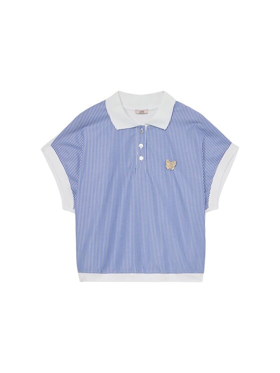 Oltre Oltre T-shirt G438J004255N0S1 Turchese Regular Fit