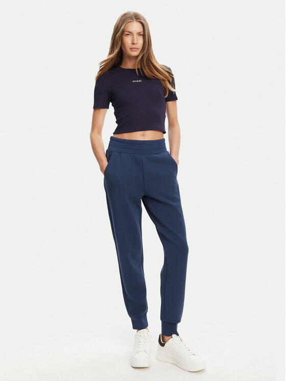 Guess Guess Póló V5YP08 K8RT2 Sötétkék Slim Fit