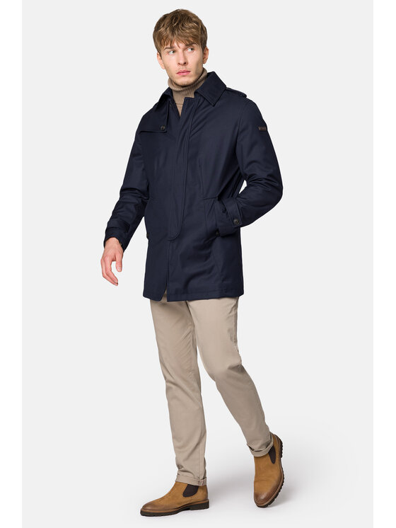 Lancerto Lancerto Płaszcz przejściowy Altea PC131223000012 Granatowy Regular Fit