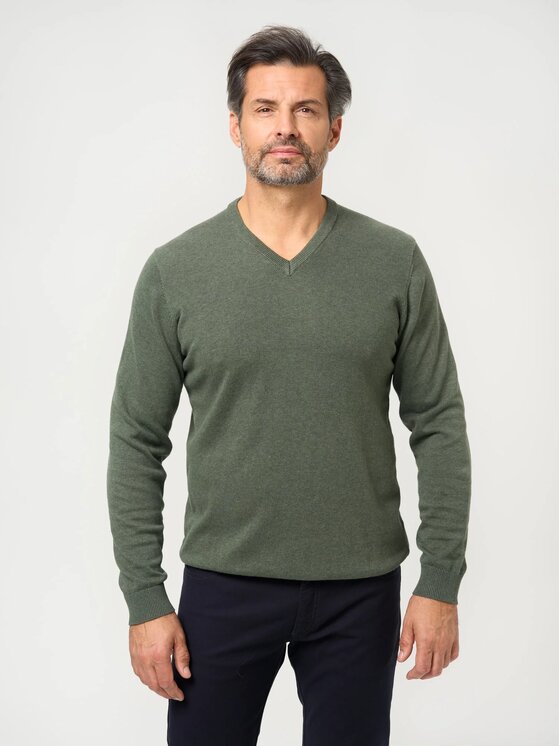 Willsoor Willsoor Sweter 71406/2 Zielony Regular Fit