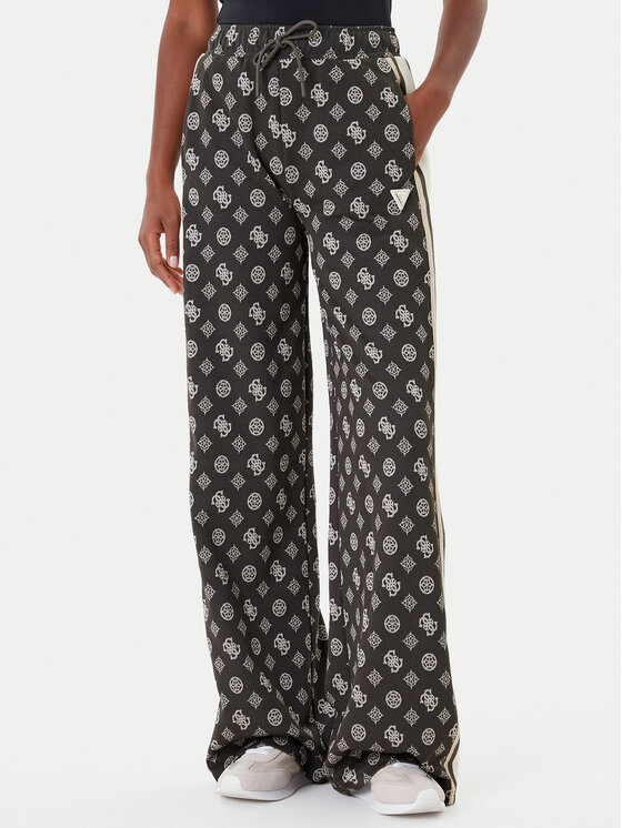 Guess Guess Donji dio trenerke V5YB10 K0282 Zelena Relaxed Fit
