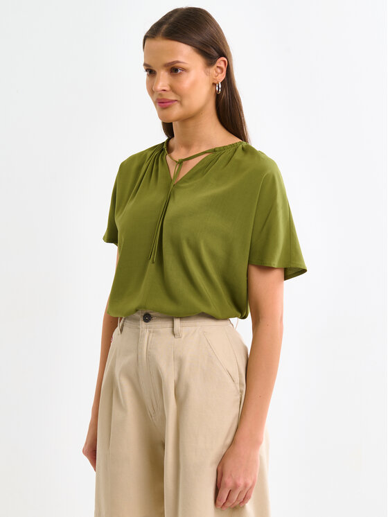 BIG STAR BIG STAR Koszula KORTINI Zielony Basic Fit