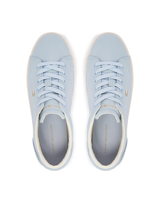 Tommy Hilfiger Tommy Hilfiger Tenisówki Th Low Profile Vulc Canvas FW0FW09102 Błękitny