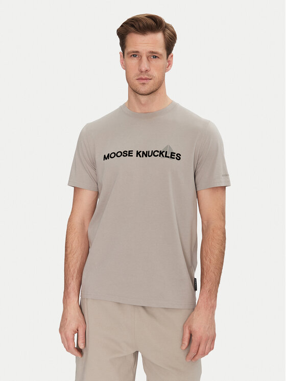 Moose Knuckles Moose Knuckles T-shirt Conway M15MT760 Siva Regular Fit