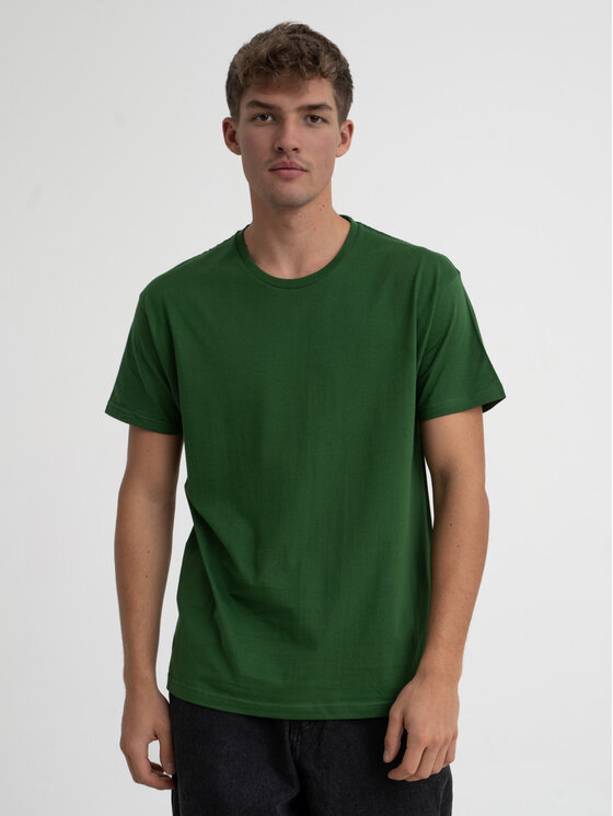 Urban City Urban City T-Shirt Koszulka Z Krótkim Rękawem Męska Urban City Zielona No Logo S Zielony Regular Fit