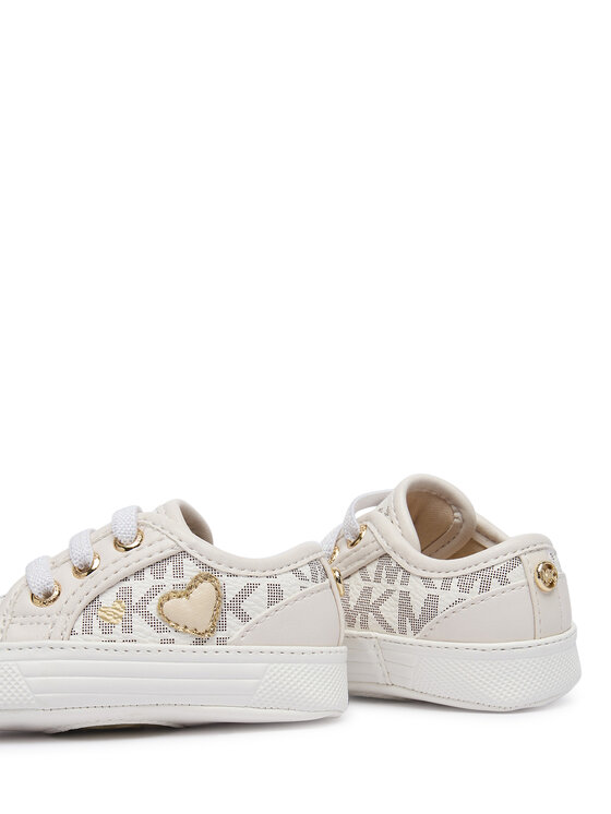 MICHAEL Michael Kors MICHAEL Michael Kors Sneakersy Baby Brittania Hearts MK04984256 Bílá