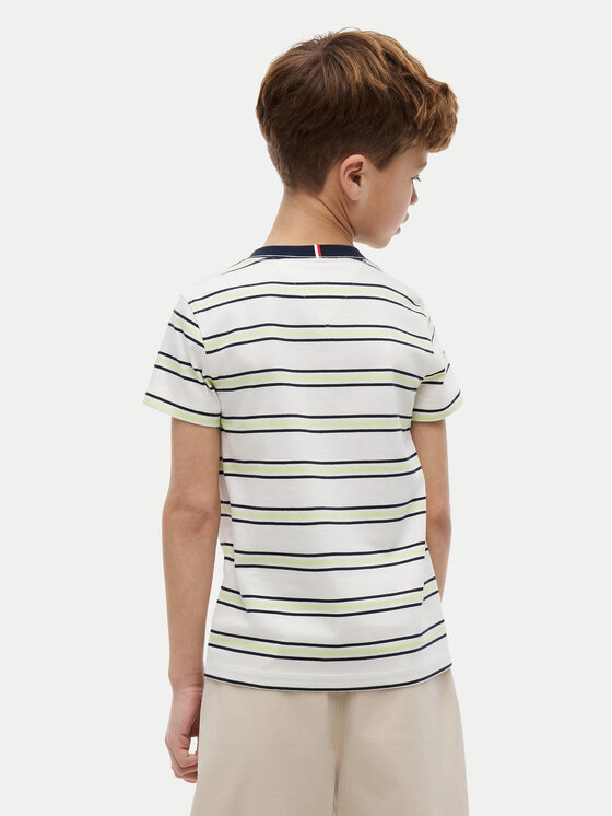 Tommy Hilfiger Tommy Hilfiger Marškinėliai Essential KB0KB06879 Kreminė Regular Fit
