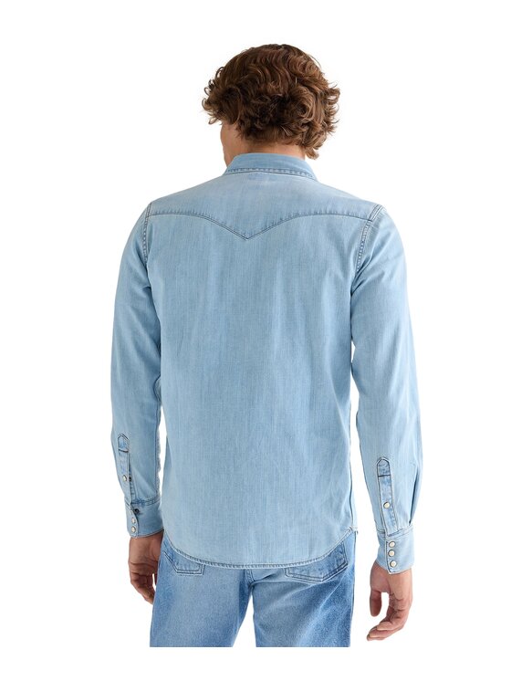 Wrangler Wrangler Koszula jeansowa 112378126 Niebieski Regular Fit