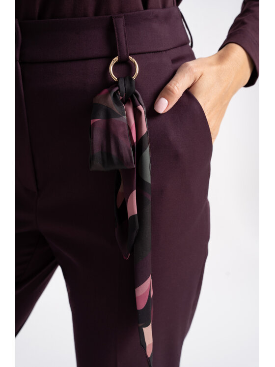 CLICK CLICK Παντελόνι υφασμάτινο 30-357 Μωβ Slim Fit