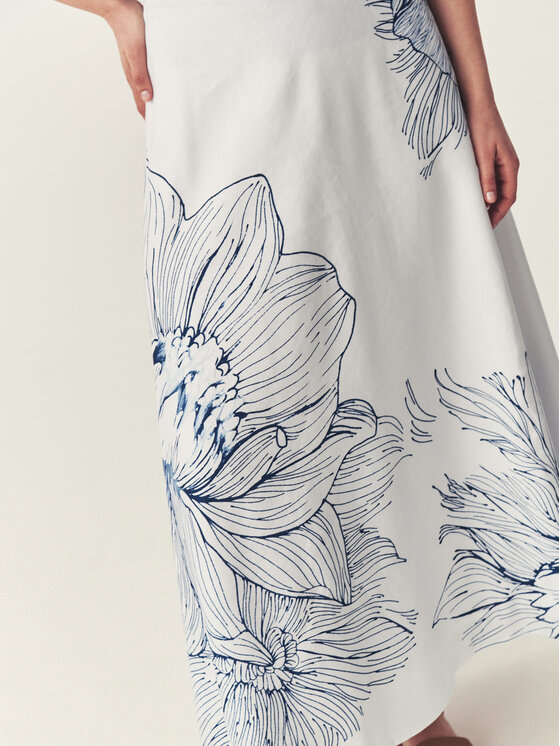 TATUUM TATUUM Spódnica maxi TOSITA Biały A-Line Fit