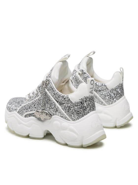Buffalo Buffalo Superge Binary Glam Sneaker BN1630752 Srebrna