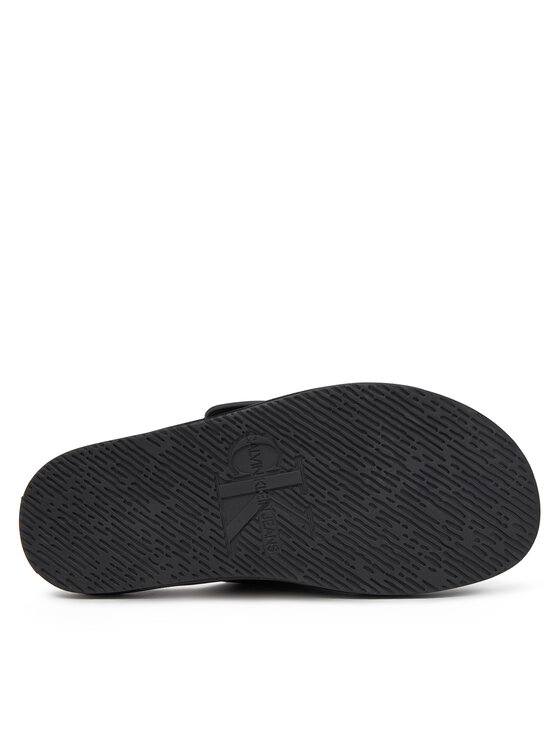 Calvin Klein Jeans Calvin Klein Jeans Natikače Double Bar Sandal Mtl YM0YM01020 Crna