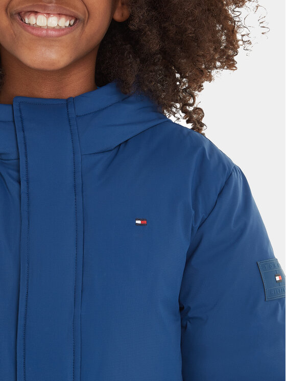 Tommy Hilfiger Tommy Hilfiger Пухено яке KS0KS00488 Син Relaxed Fit