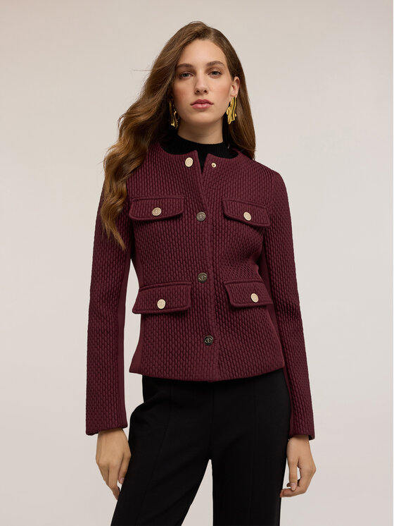 Motivi Motivi Giubbotto piumino R182Q001069N036 Bordeaux Regular Fit