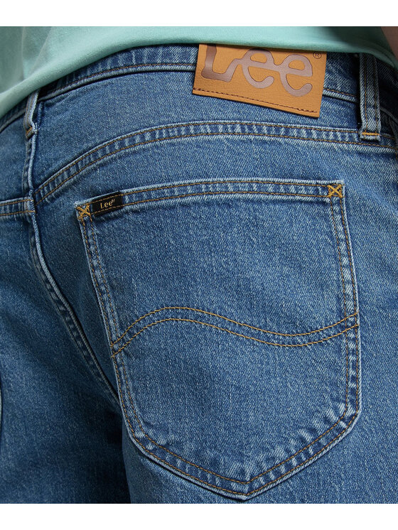 Lee Lee Jeansy DAREN ZIP FLY Niebieski Straight Fit