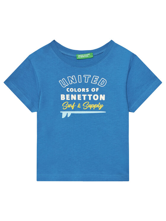 United Colors Of Benetton United Colors Of Benetton Футболка 3I1XG10JO Голубий Regular Fit