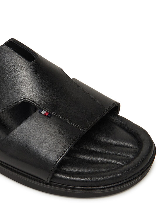 Tommy Hilfiger Tommy Hilfiger Natikači Premium Slipon Lh Sand FM0FM05357 Črna