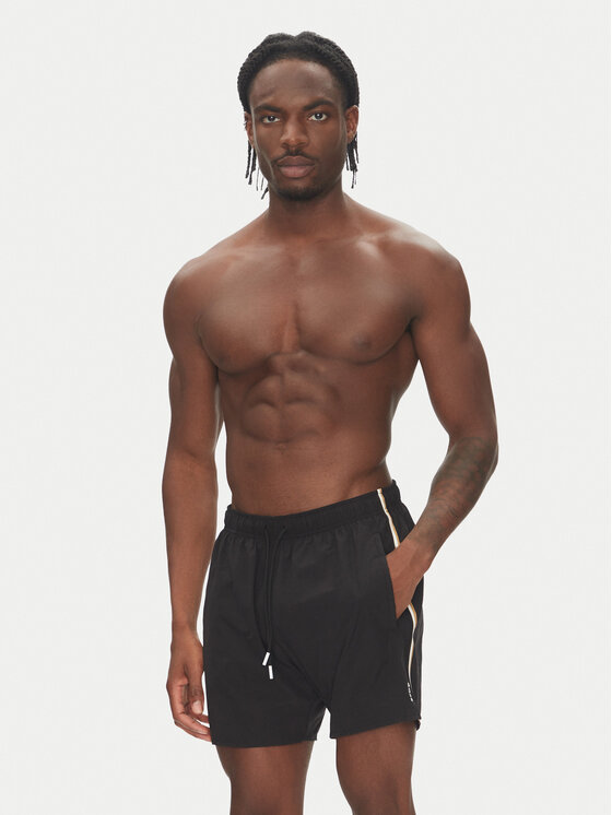 BOSS Boss Szorty kąpielowe Iconic 50491594 Czarny Regular Fit