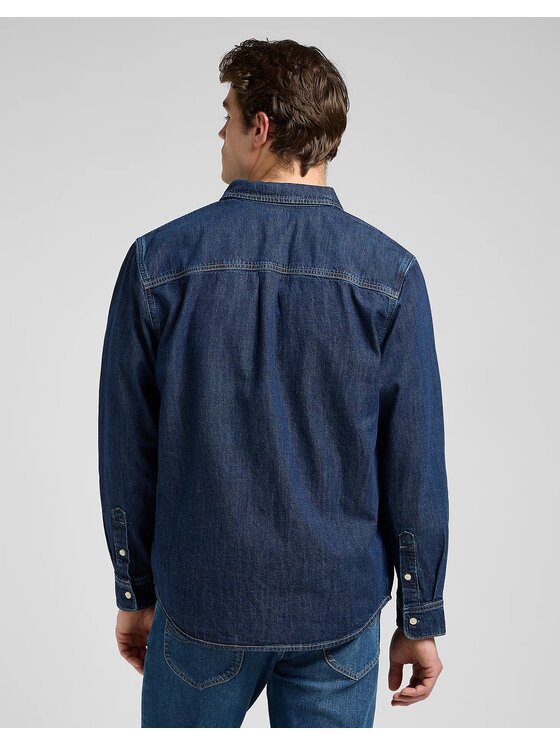 Lee Lee Koszula jeansowa 112370477 Niebieski Relaxed Fit