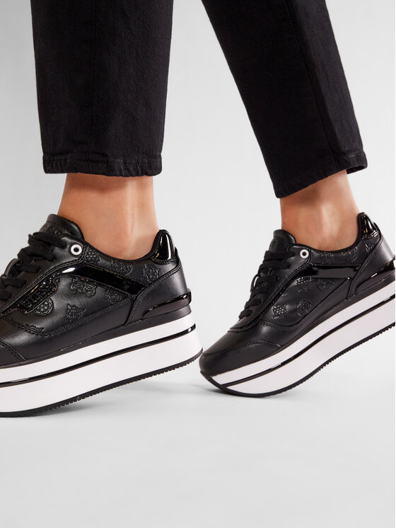 Guess Sneakers Hansin FL5HNS PEL12 Negru
