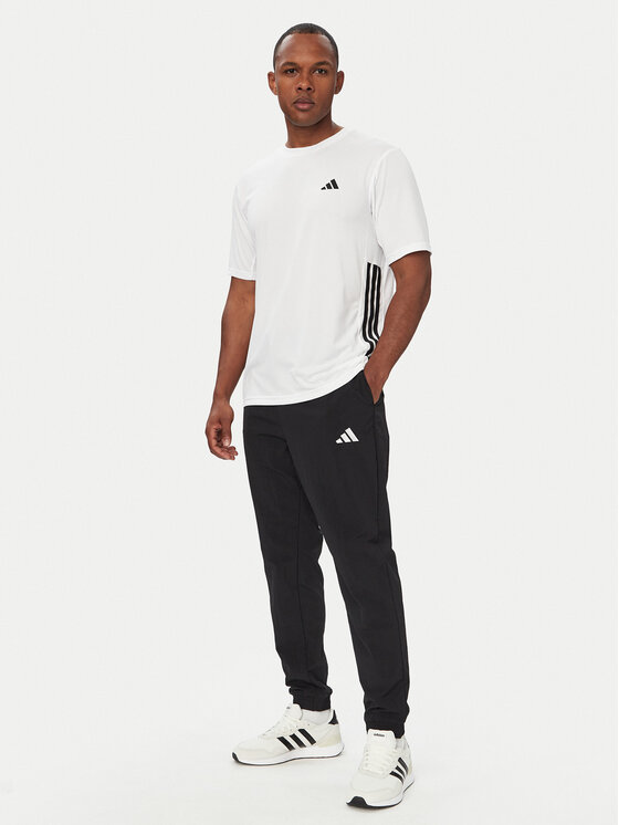 adidas adidas Тишърт Workout Essentials Base 3-Stripes KD0699 Бял Regular Fit