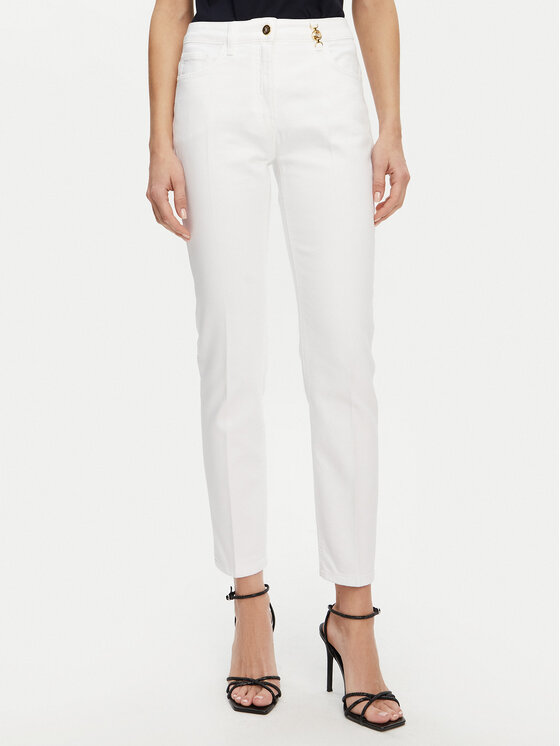 Luisa Spagnoli Luisa Spagnoli Džinsi Additivo 541781 Balts Slim Fit