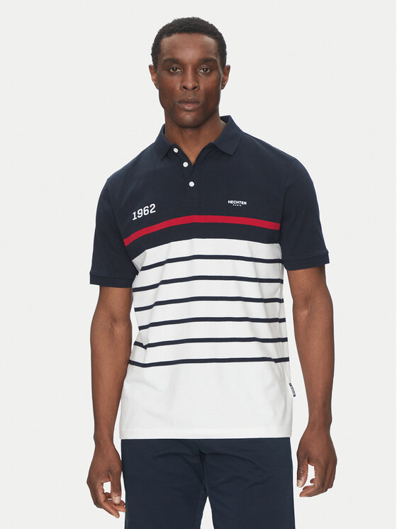 Hechter Paris Hechter Paris Polo 74005 151927 Granatowy Regular Fit