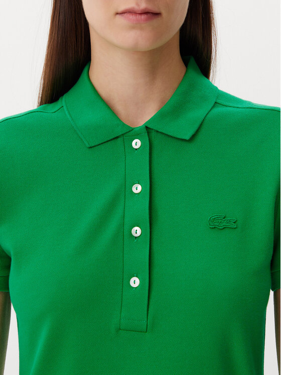 Lacoste Lacoste Haljina za svaki dan EF5473 Zelena Slim Fit
