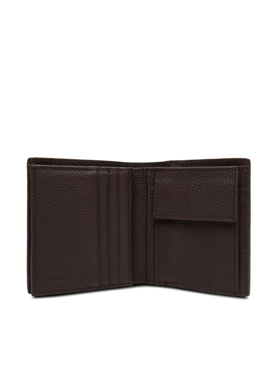 Calvin Klein Calvin Klein Велике Чоловіче Портмоне Foil Emboss Slim Trifold W Card LV04D1063G Коричневий