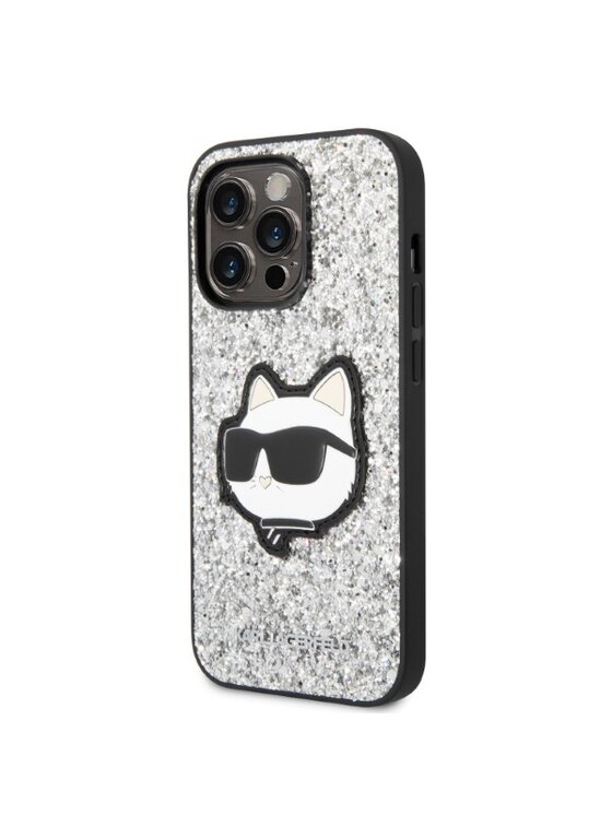 KARL LAGERFELD KARL LAGERFELD Etui na telefon iPhone 14 Pro Max Srebrny