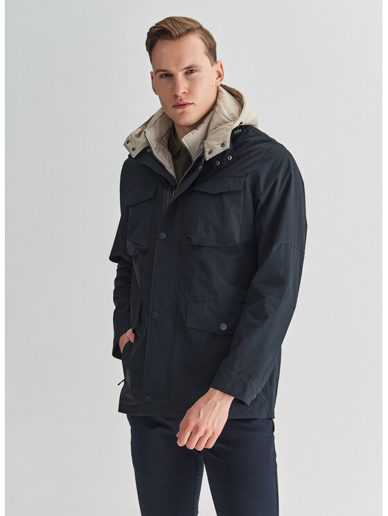 Pako Lorente Pako Lorente Komplet kurtka i kamizelka P22SF-5X-003 Granatowy Regular Fit