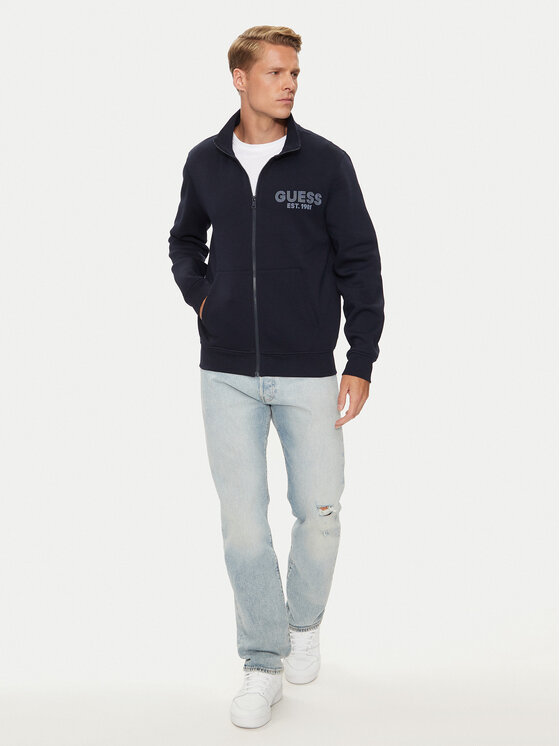 Guess Guess Pulóver M4YQ80 K9Z21 Sötétkék Regular Fit